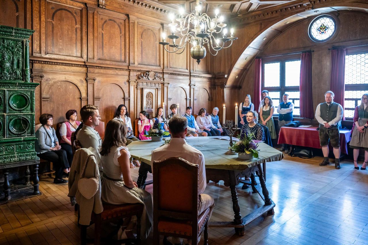 Standesamtliche Trauung im Kurfürstenzimmer in Regensburg